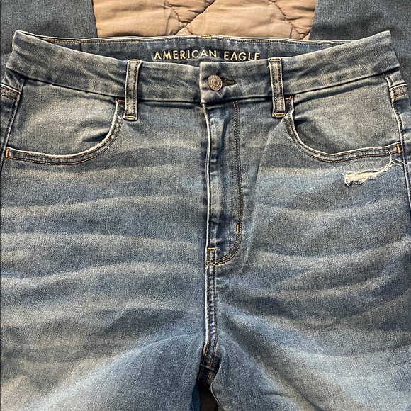 American Eagle Outfitters Curvy Super Hi-Rise Jegging Crop jeans size 12 long - Picture 3 of 7